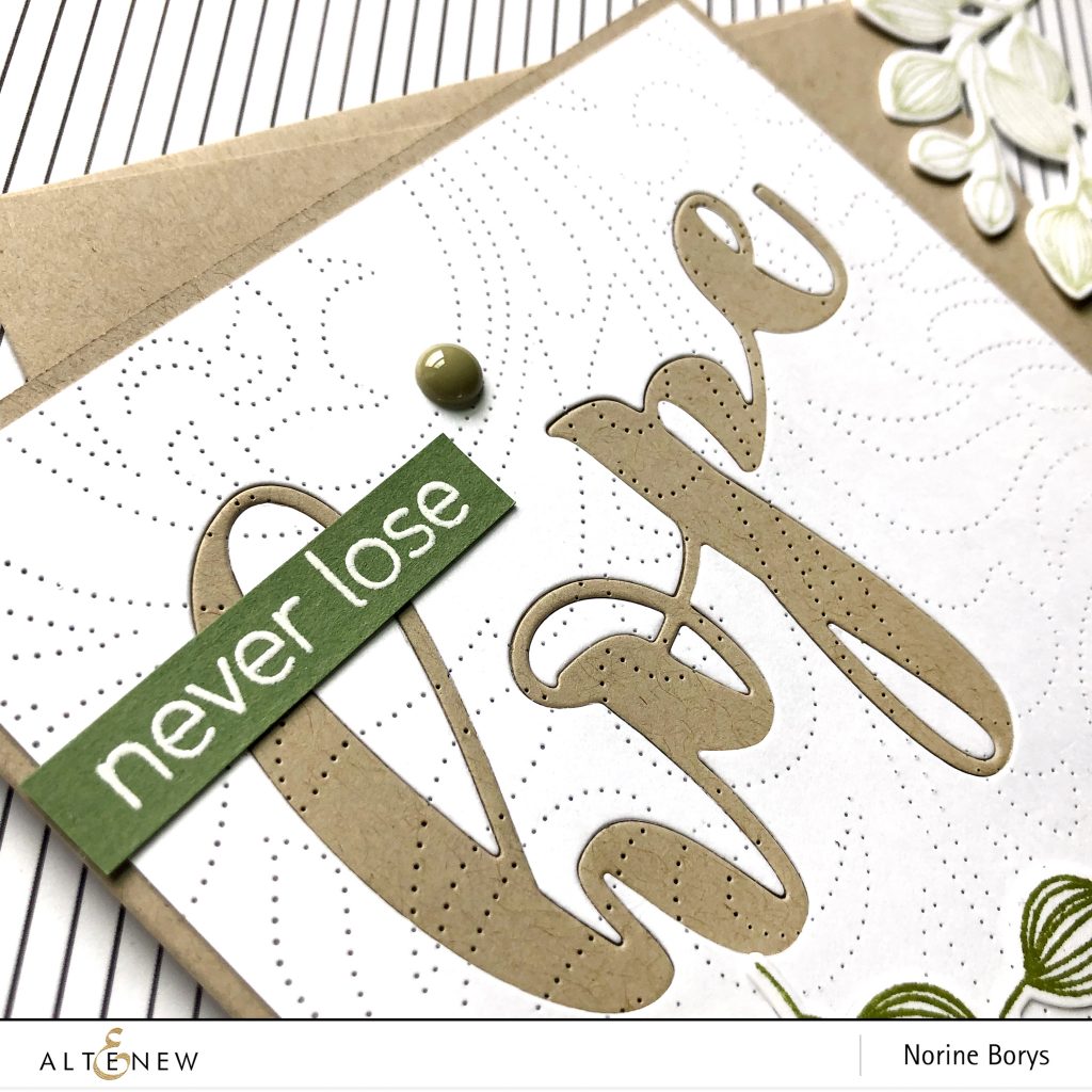 Altenew Stenciled, Die Cut and Stamped Card – Velvetlemon