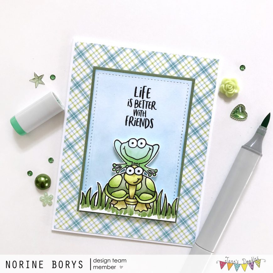 Jane’s Doodles Better With Friends card – Velvetlemon