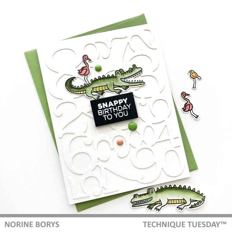 Technique Tuesday Crocodile and Alligator Cards – Velvetlemon