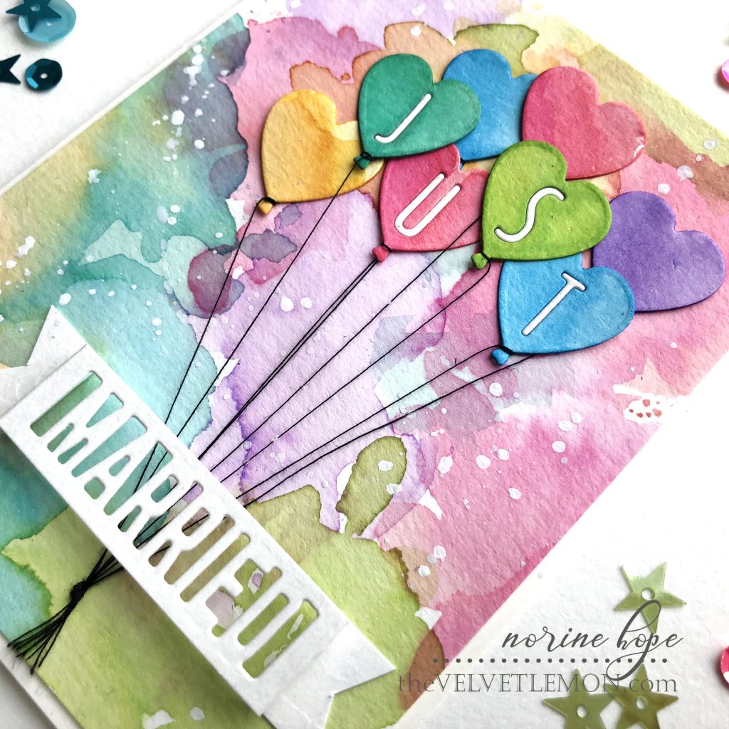 Spellbinders Die of the Month Just Married Card – Velvetlemon