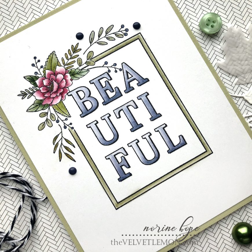 Spellbinders Bold Beautiful Floral Card – Velvetlemon