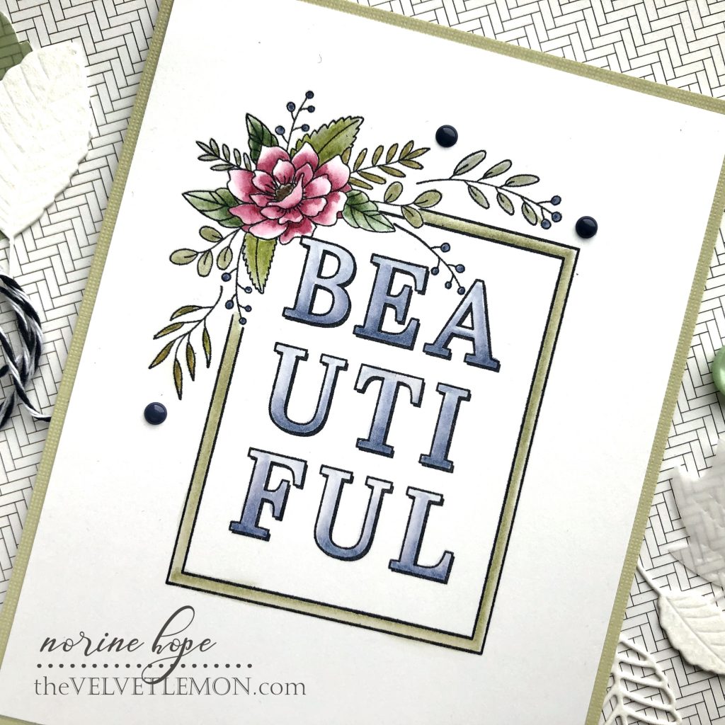 Spellbinders Bold Beautiful Floral Card – Velvetlemon