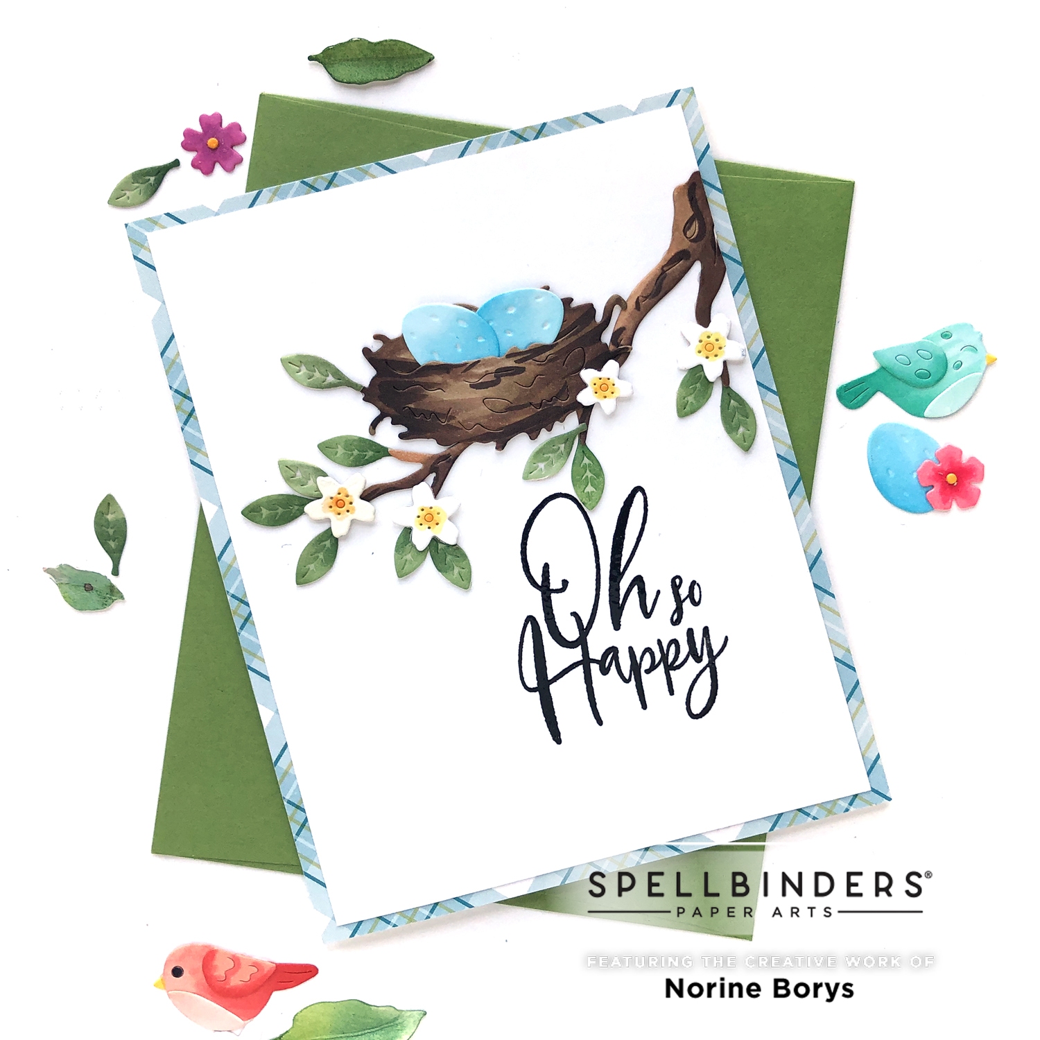 Spellbinders Build-A-Spring Birdhouse Cards – Velvetlemon