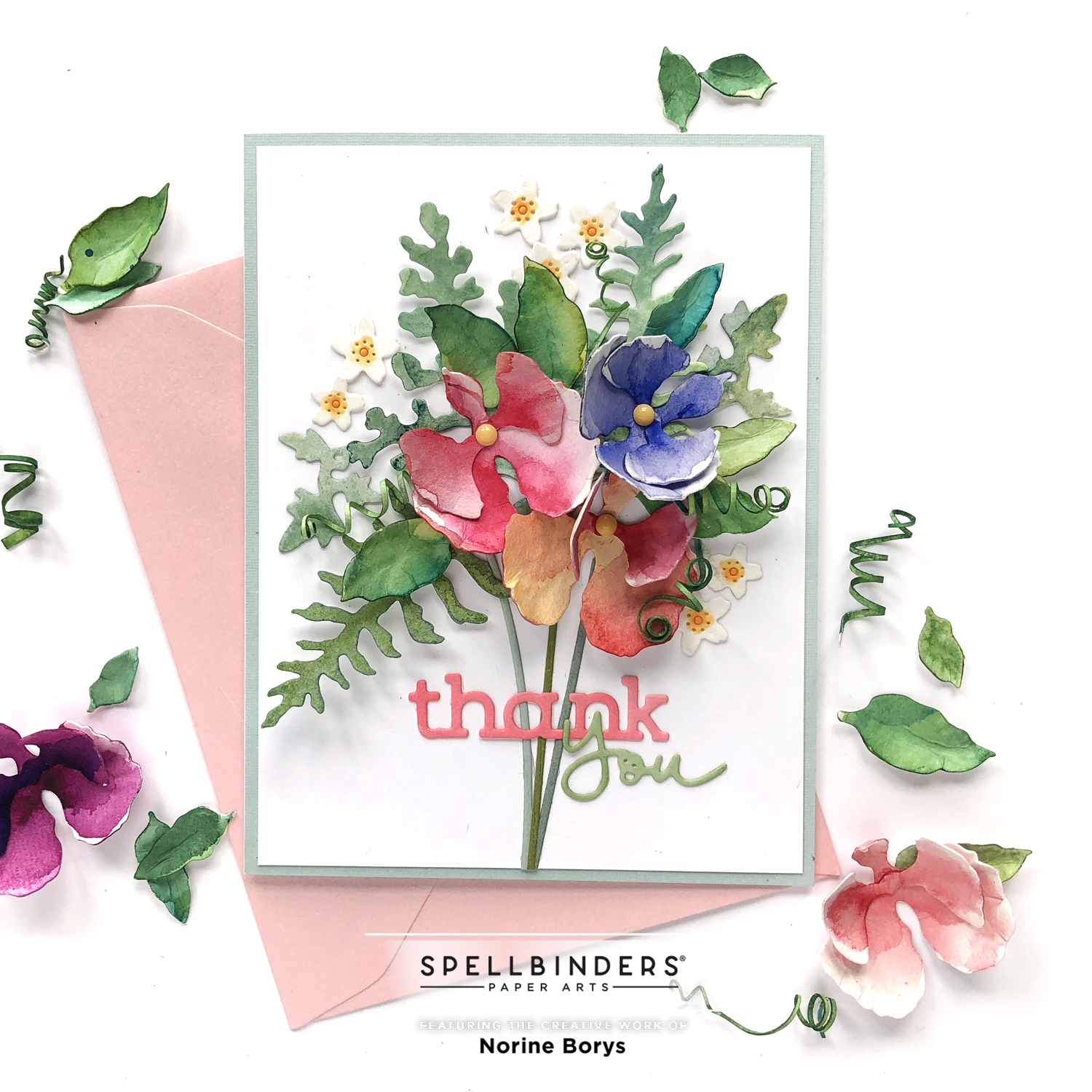 Spellbinders – Susan's Spring Flora Cards – Velvetlemon