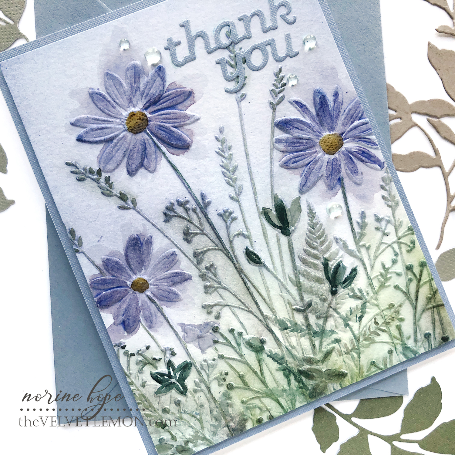 Simon Says Stamp Wildflower Field Card – Velvetlemon