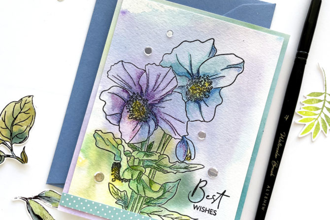 Altenew Paint-A-Flower: Himalyan Poppy and Coloring Pencils & More Blog Hop  & Giveaway! 