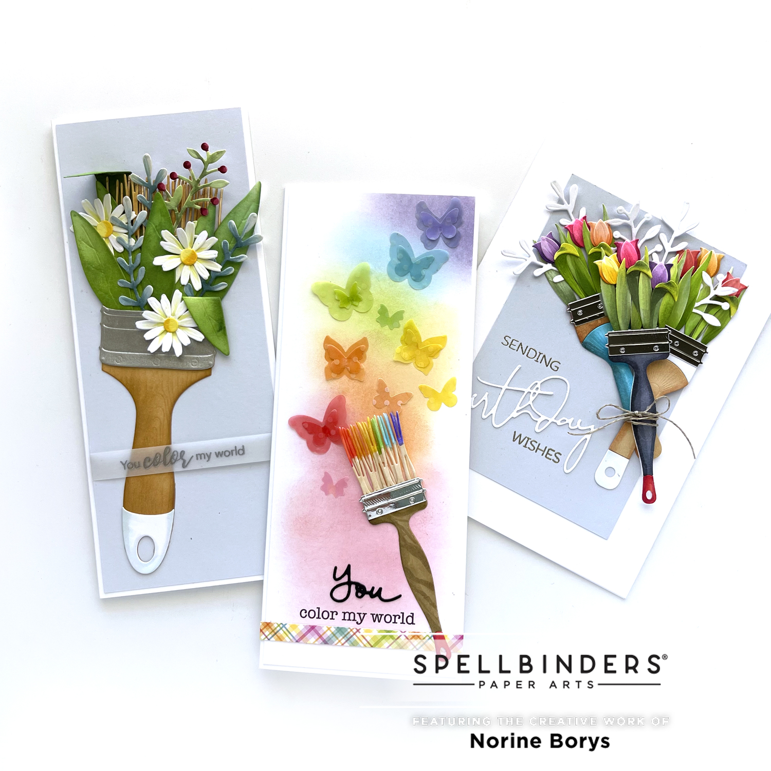 Spellbinders Paint Your World Collection Cards – Velvetlemon